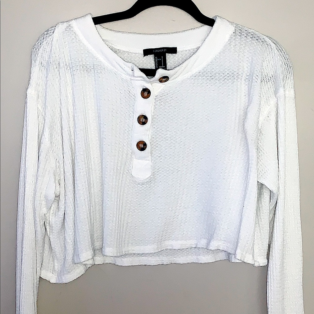 White long sleeve top!